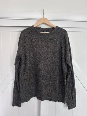 J. Crew Dark Heather Gray Crewneck Sweater